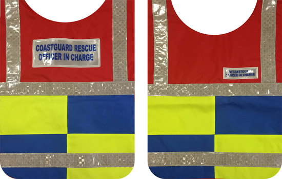 Coastguard officer in charge tabard